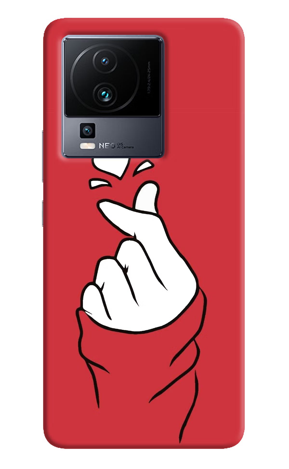 Korean Love Sign iQOO Neo 7 Hard Case Back Cover by Casekaro