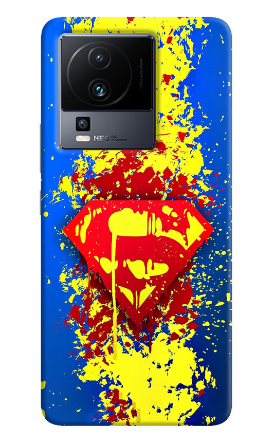 Superman logo iQOO Neo 7 Hard Case Back Cover by Casekaro