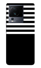 Black and White Print iQOO Neo 7 Hard Case Back Cover by Casekaro