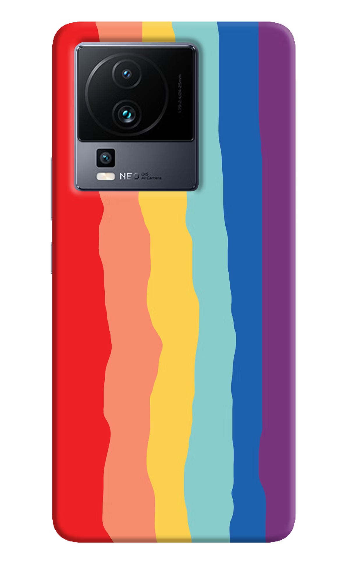 Rainbow iQOO Neo 7 Hard Case Back Cover by Casekaro