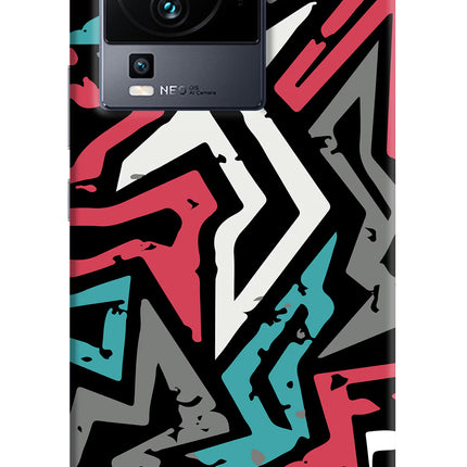 Geometric Graffiti iQOO Neo 7 Hard Case Back Cover by Casekaro