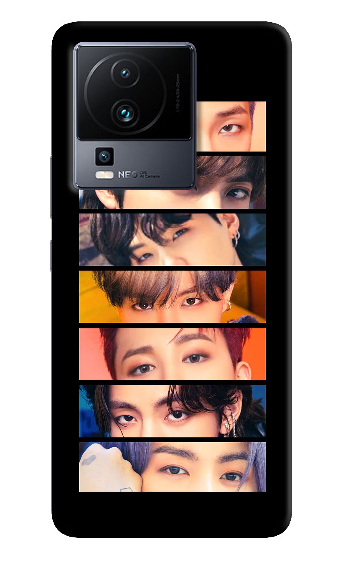 BTS Eyes iQOO Neo 7 Hard Case Back Cover by Casekaro