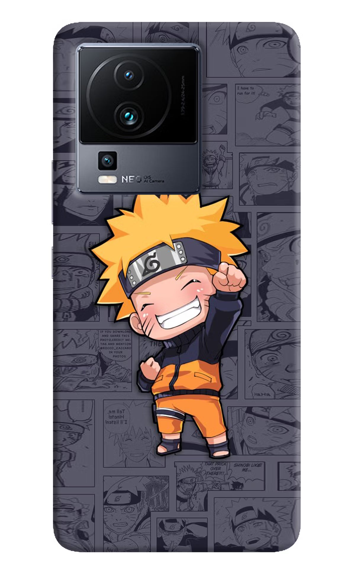 Chota Naruto iQOO Neo 7 Hard Case Back Cover by Casekaro