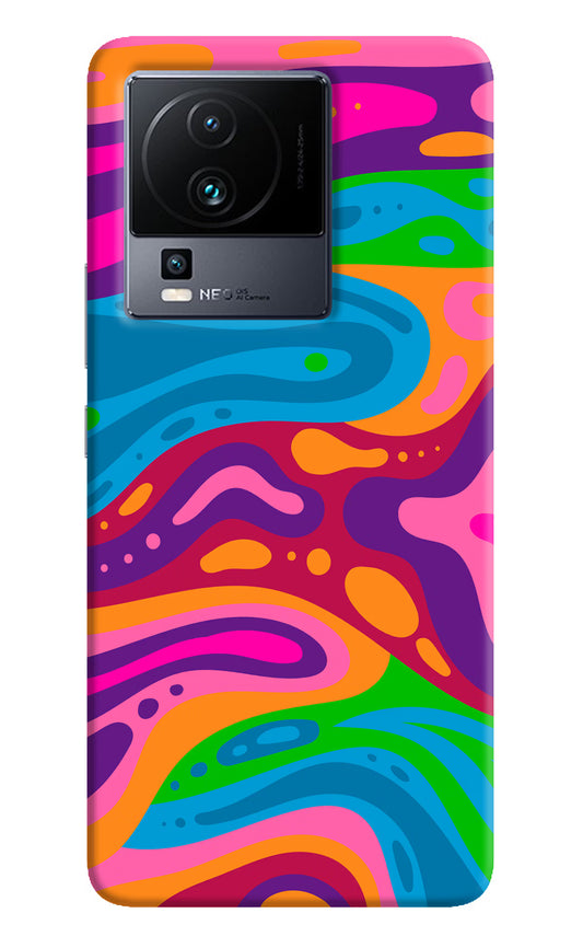 Trippy Pattern iQOO Neo 7 Hard Case Back Cover by Casekaro