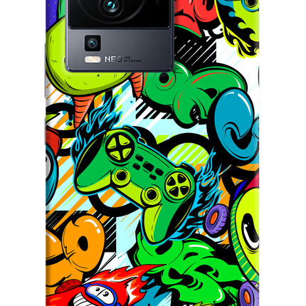 Game Doodle iQOO Neo 7 Hard Case Back Cover by Casekaro