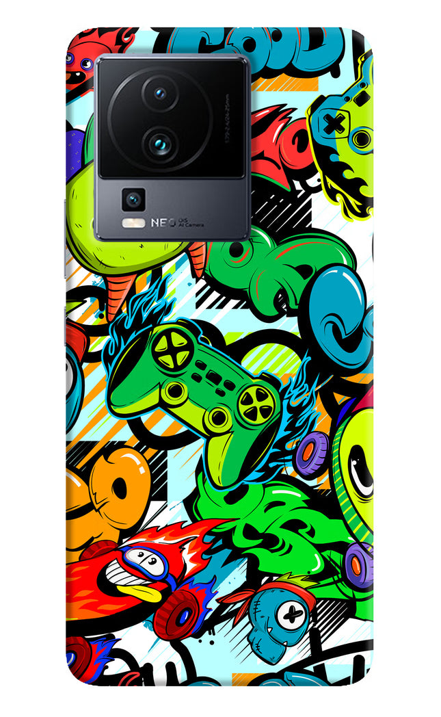 Game Doodle iQOO Neo 7 Hard Case Back Cover by Casekaro
