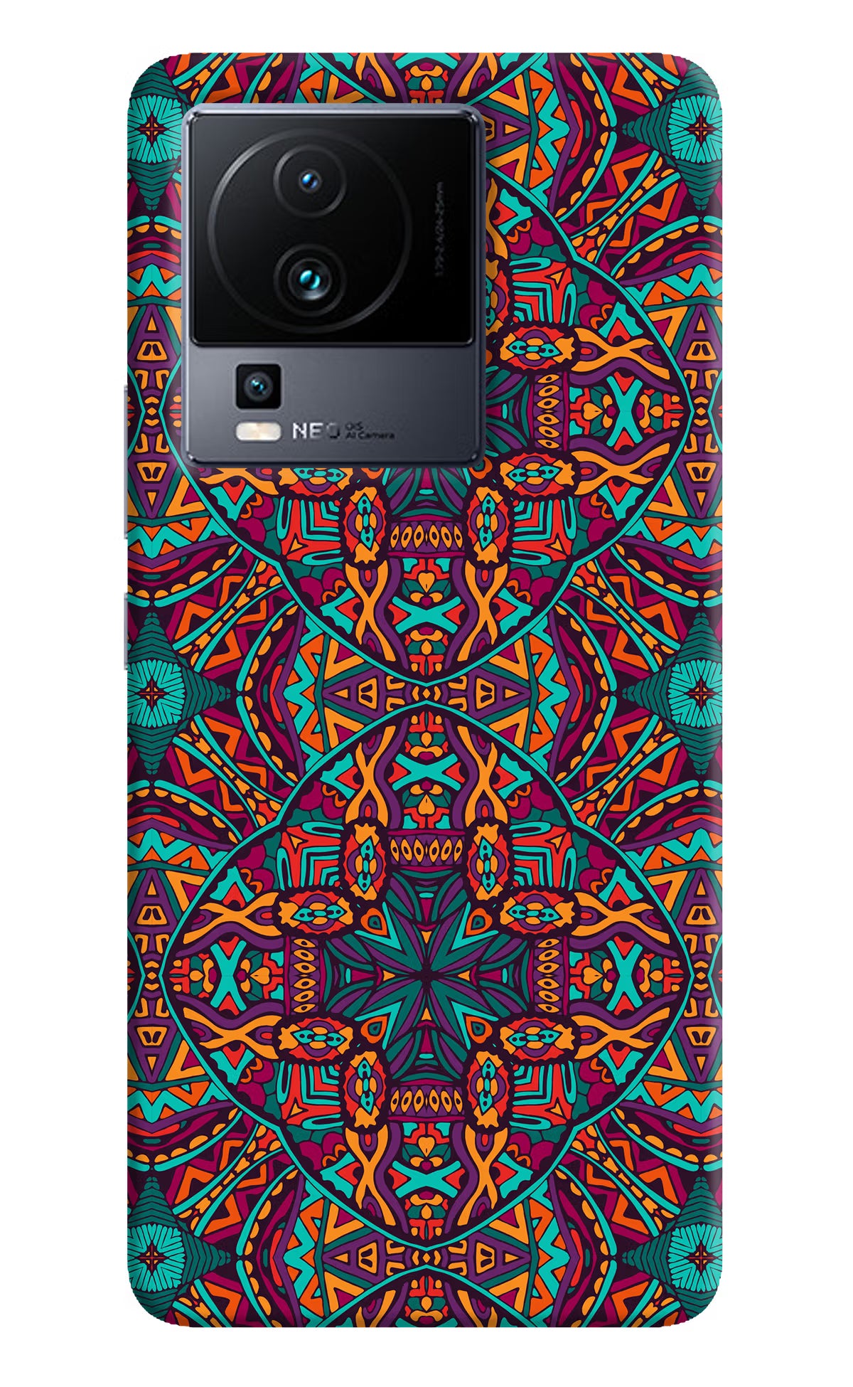 Colour Mandala iQOO Neo 7 Hard Case Back Cover by Casekaro