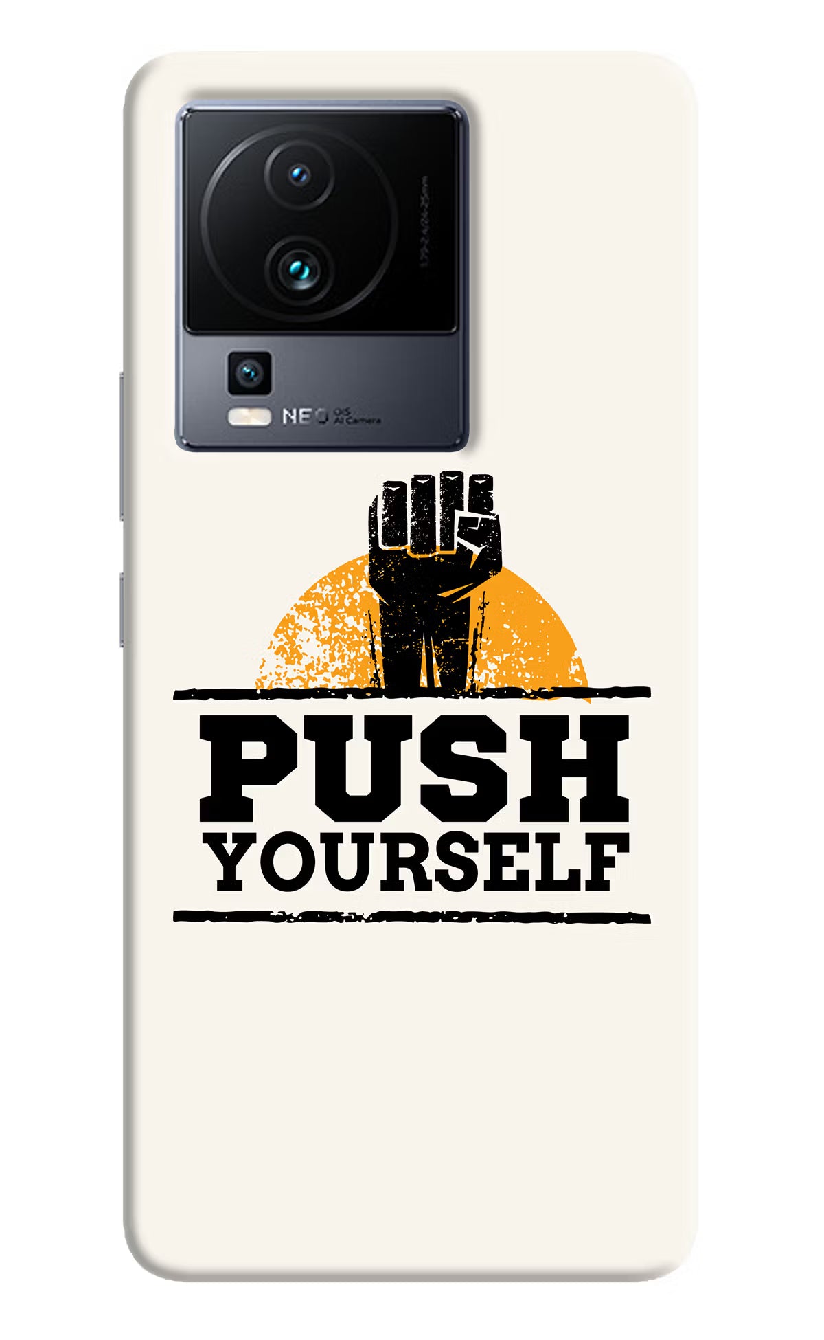 Push Yourself iQOO Neo 7 Hard Case Back Cover by Casekaro