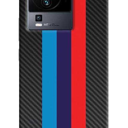 BMW Stripes Pattern iQOO Neo 7 Hard Case Back Cover by Casekaro