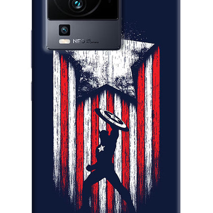 Captain America Marvel Art iQOO Neo 7 Hard Case Back Cover by Casekaro