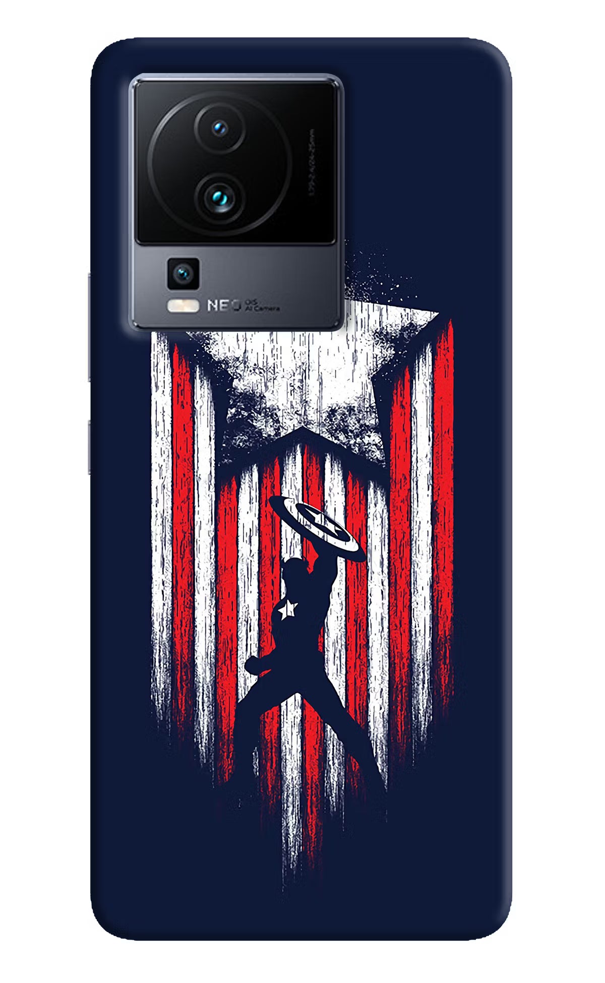 Captain America Marvel Art iQOO Neo 7 Hard Case Back Cover by Casekaro