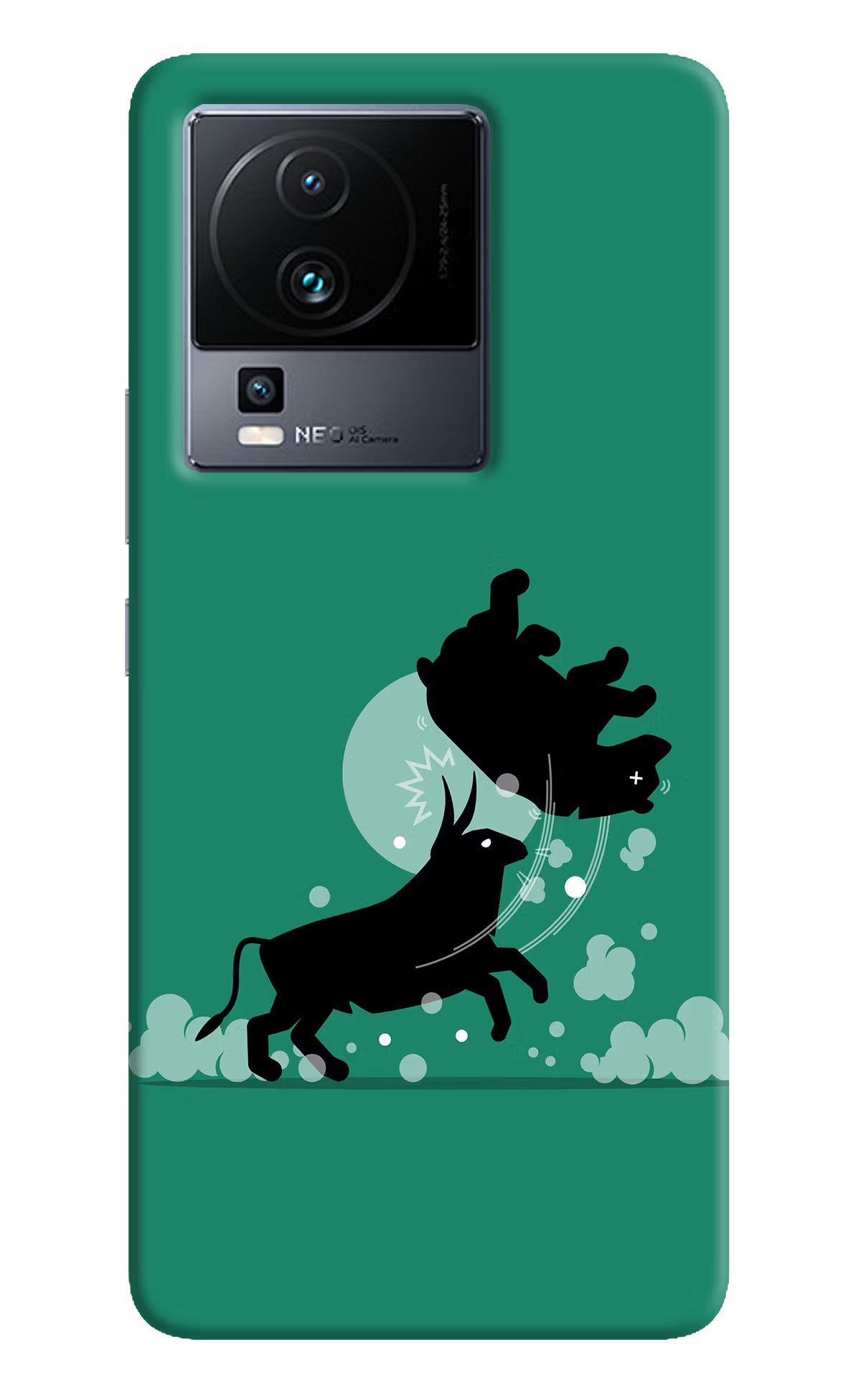 Bull Conqueror iQOO Neo 7 Hard Case Back Cover by Casekaro