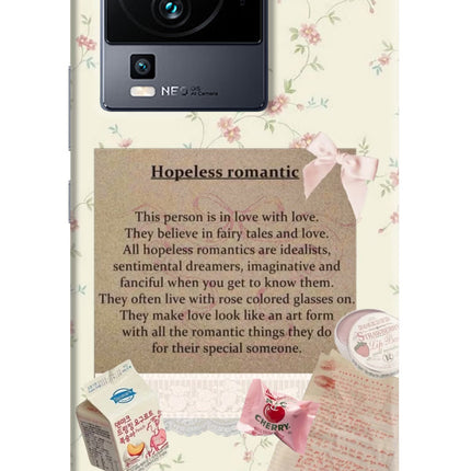 Hopeless Romantic iQOO Neo 7 Hard Case Back Cover by Casekaro