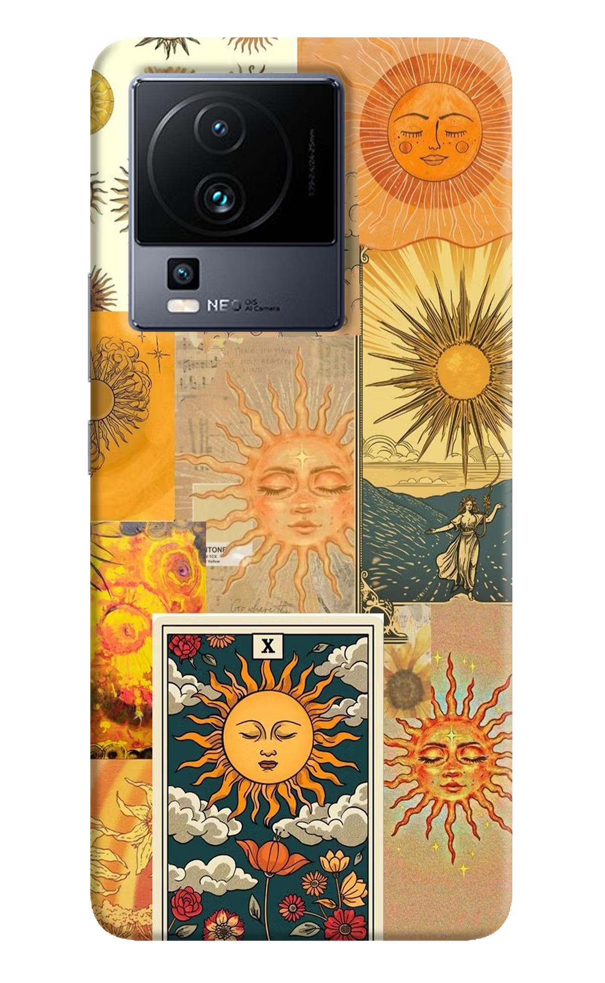 Sun iQOO Neo 7 Hard Case Back Cover by Casekaro