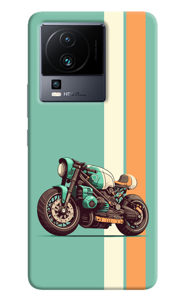 Striped Moto Drift iQOO Neo 7 Hard Case Back Cover by Casekaro