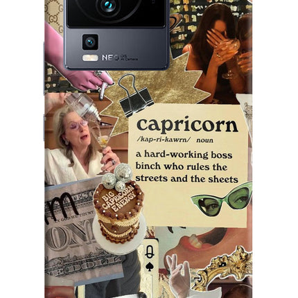 Capricorn Zodiac iQOO Neo 7 Hard Case Back Cover by Casekaro