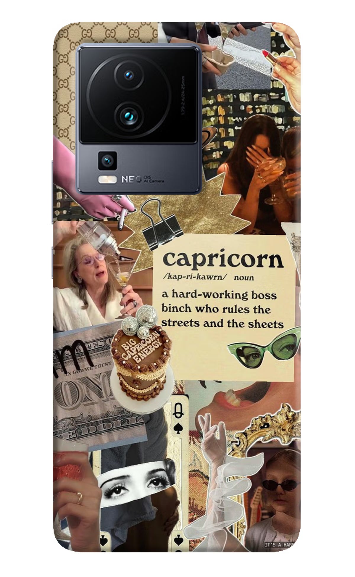 Capricorn Zodiac iQOO Neo 7 Hard Case Back Cover by Casekaro