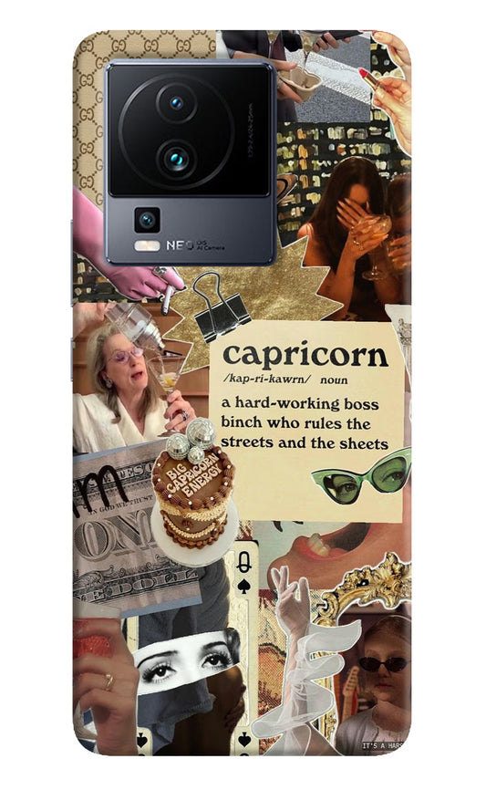 Capricorn Zodiac iQOO Neo 7 Hard Case Back Cover by Casekaro
