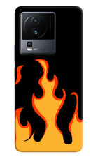 Fired Up – Black iQOO Neo 7 Hard Case Back Cover by Casekaro