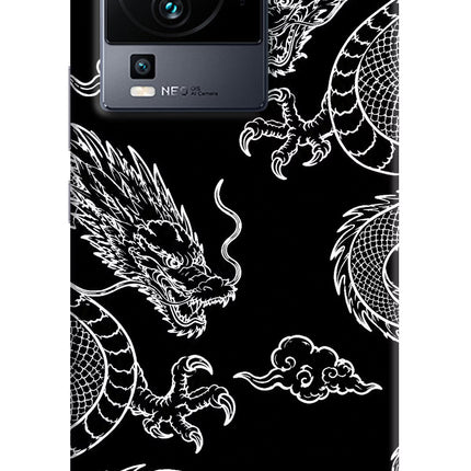 Twin Dragons iQOO Neo 7 Hard Case Back Cover by Casekaro