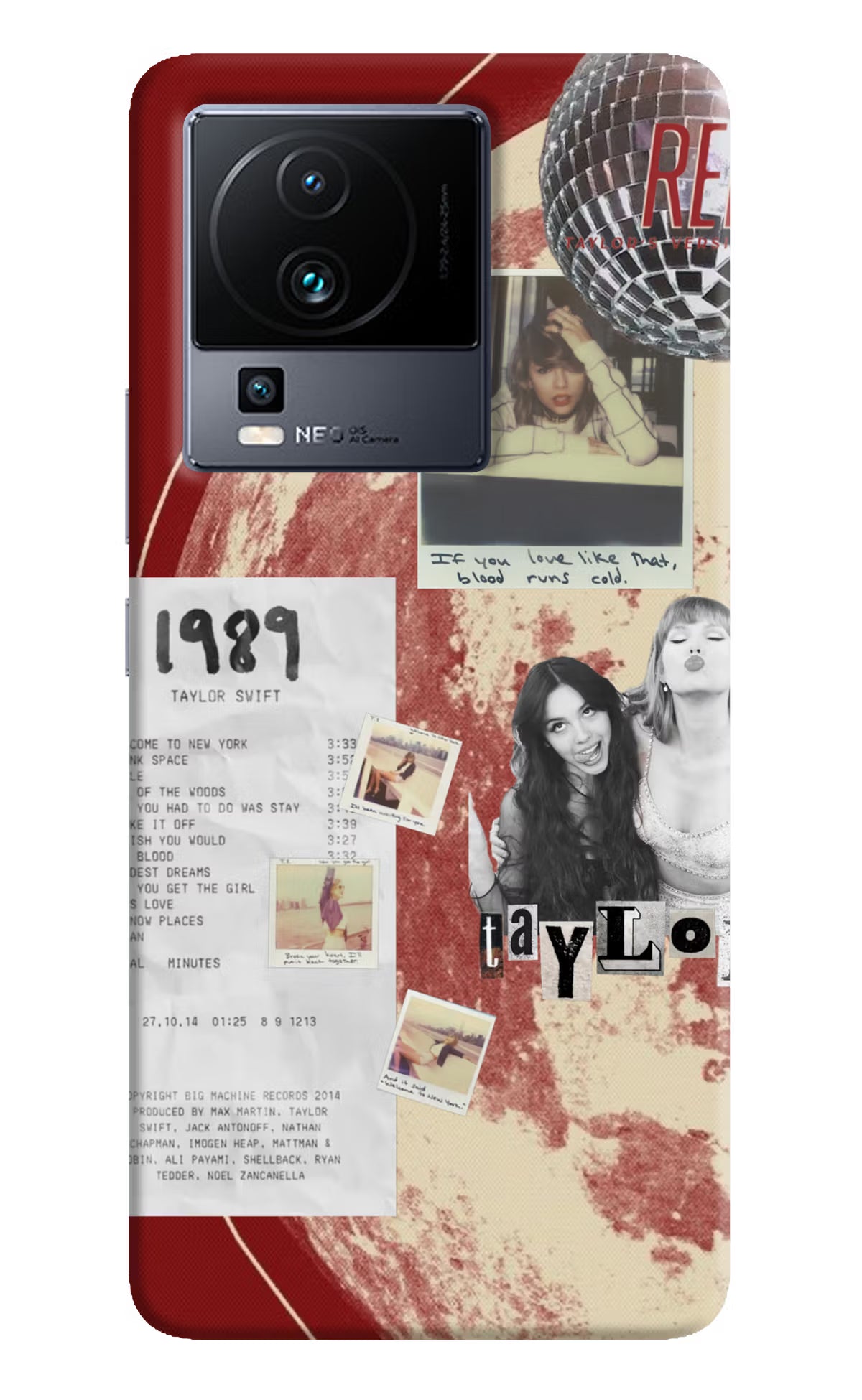 Taylor Swift iQOO Neo 7 Back Cover
