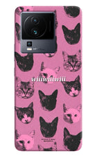 Pink Cats iQOO Neo 7 Hard Case Back Cover by Casekaro