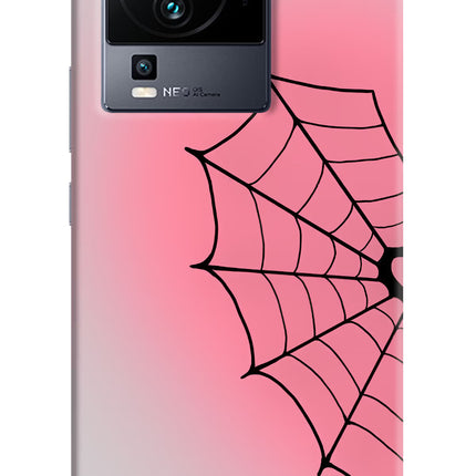 Pink Web iQOO Neo 7 Hard Case Back Cover by Casekaro
