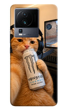 Gamer Cat Energy iQOO Neo 7 Hard Case Back Cover by Casekaro