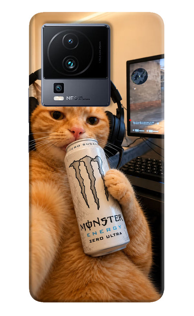 Gamer Cat Energy iQOO Neo 7 Hard Case Back Cover by Casekaro