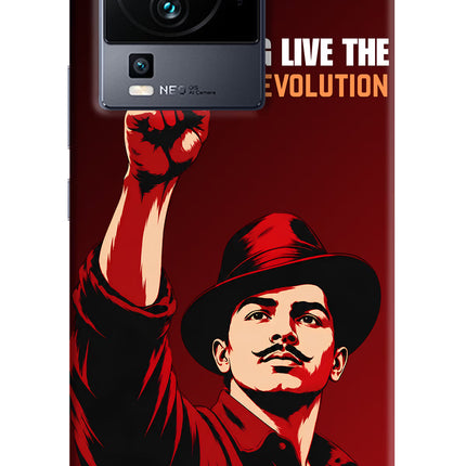 Bhagat Singh Revolution iQOO Neo 7 Hard Case Back Cover by Casekaro