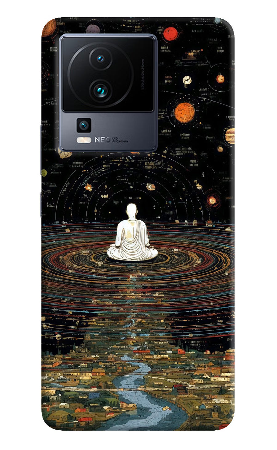 Space Monk iQOO Neo 7 Back Cover, Hard case