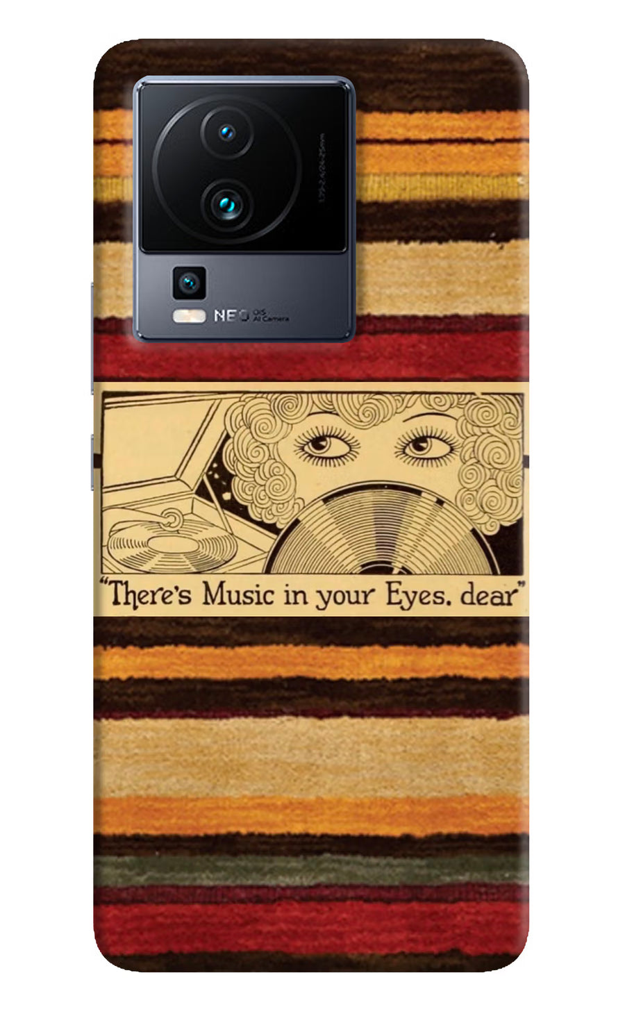 Vinyl Stripes iQOO Neo 7 Back Cover, Hard case