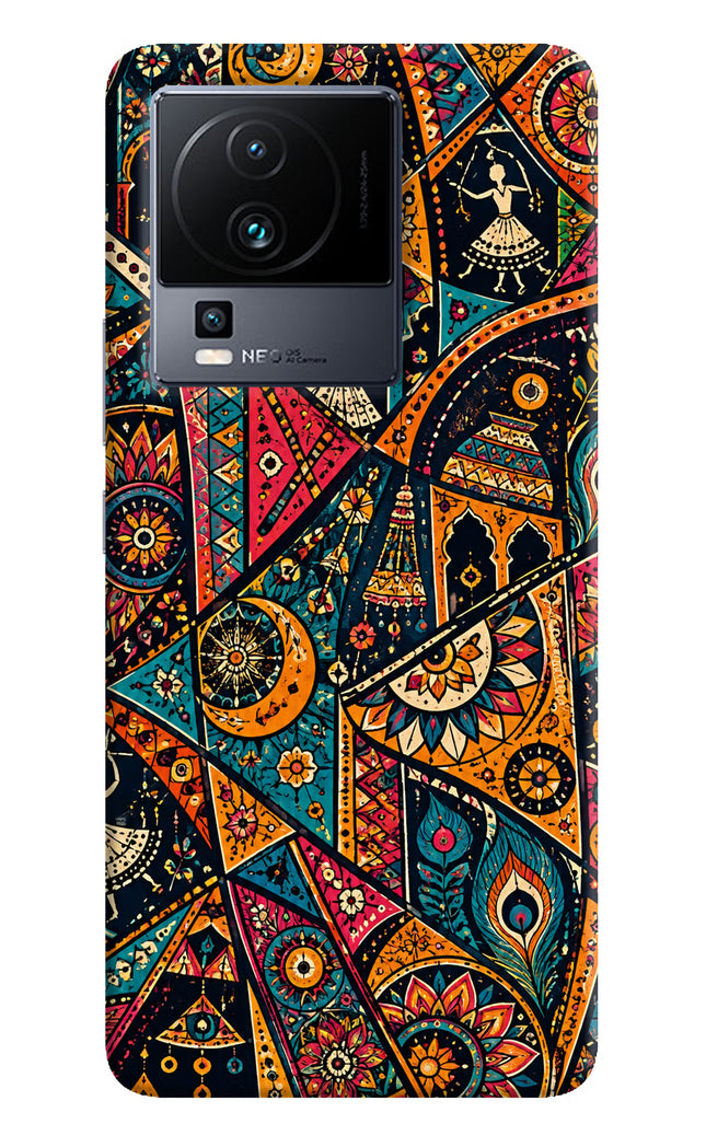 Folk Print iQOO Neo 7 Hard Case Back Cover by Casekaro