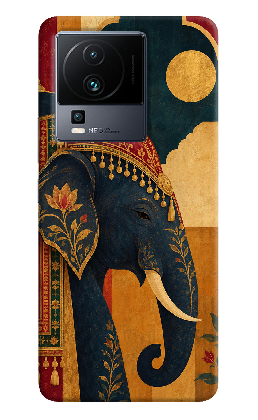 Royal Elephant iQOO Neo 7 Back Cover, Hard case