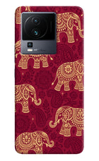 Maroon Elephant iQOO Neo 7 Hard Case Back Cover by Casekaro