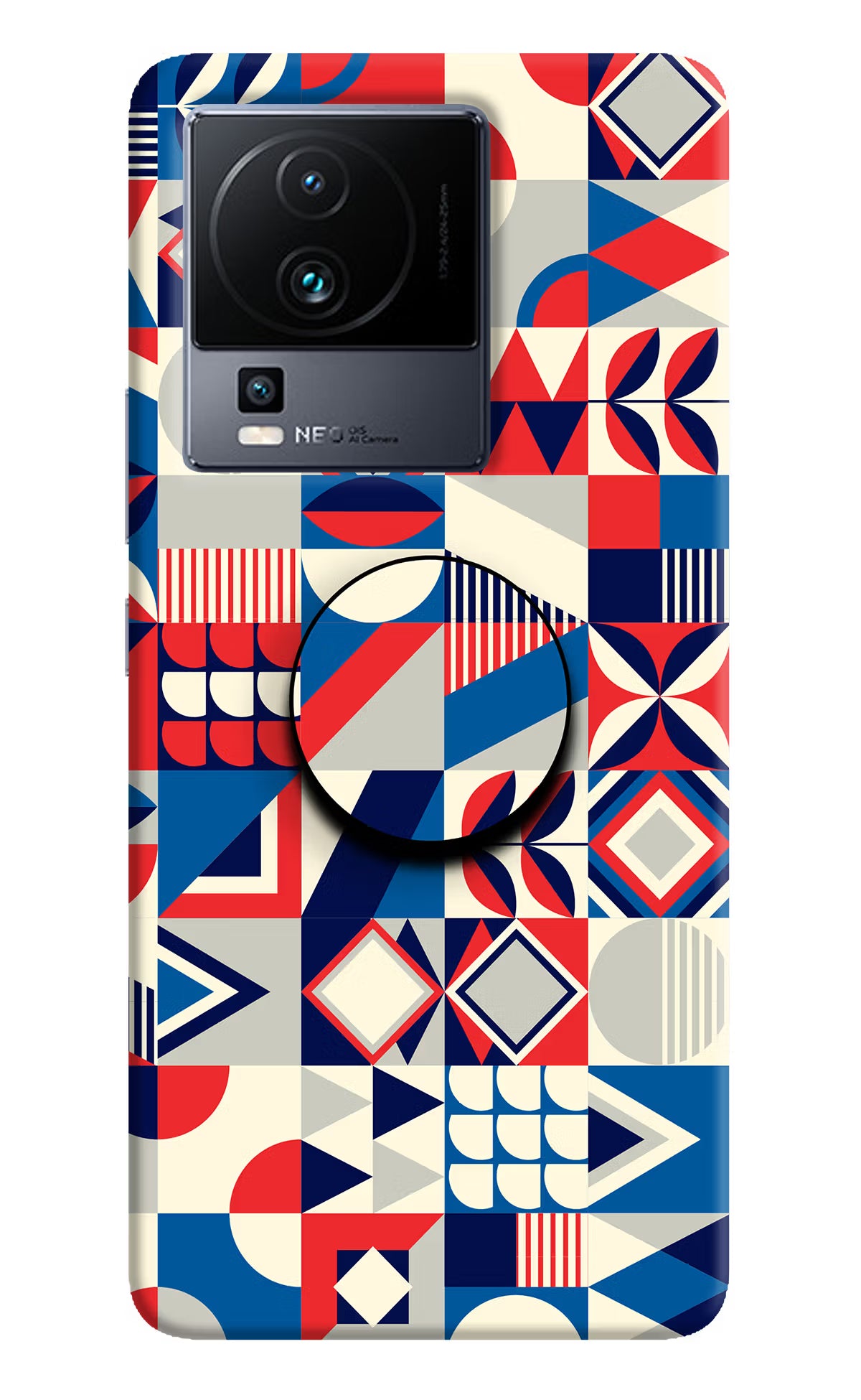 Colorful Pattern iQOO Neo 7 Pop Case by Casekaro