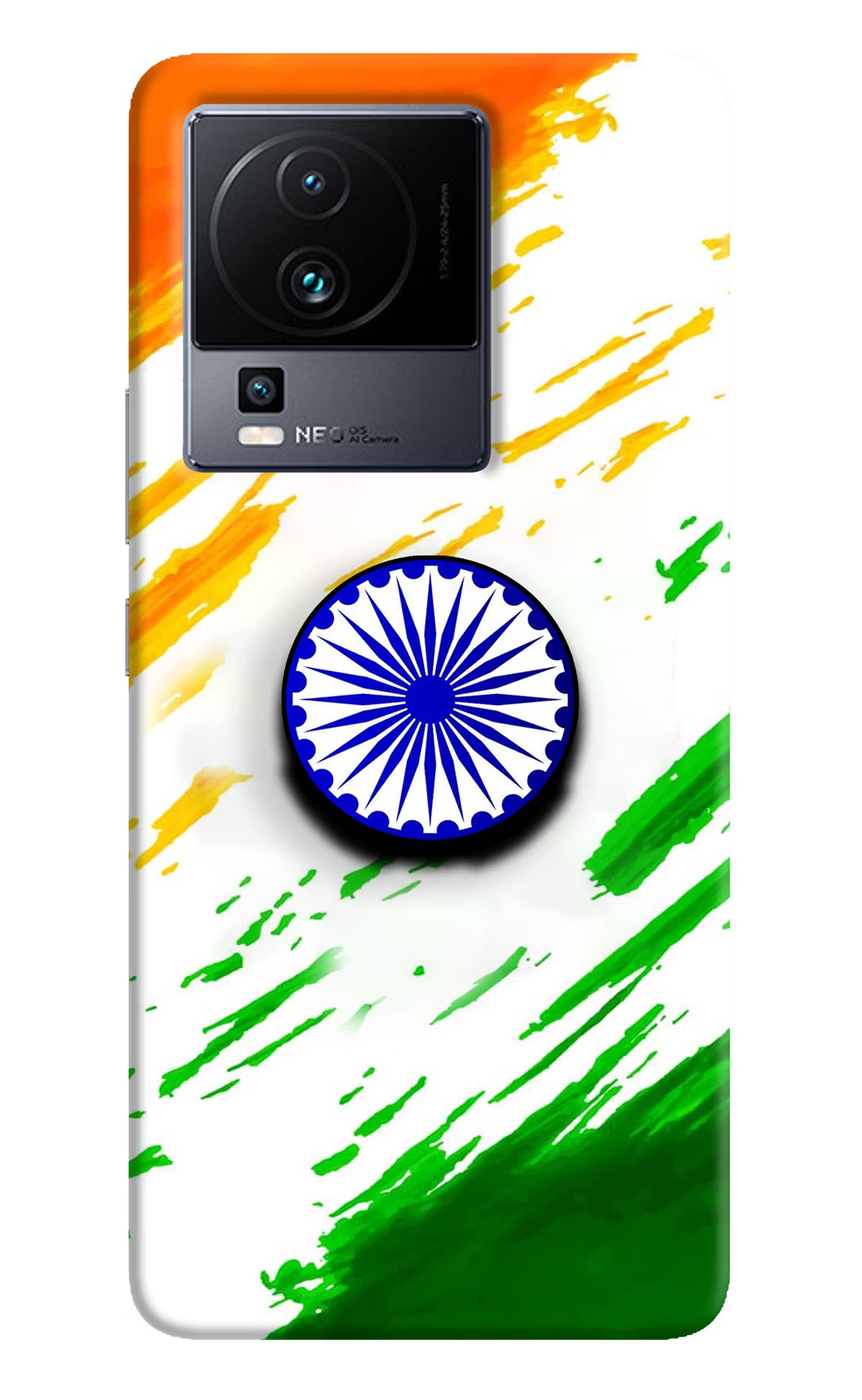 Indian Flag Ashoka Chakra iQOO Neo 7 Pop Case by Casekaro
