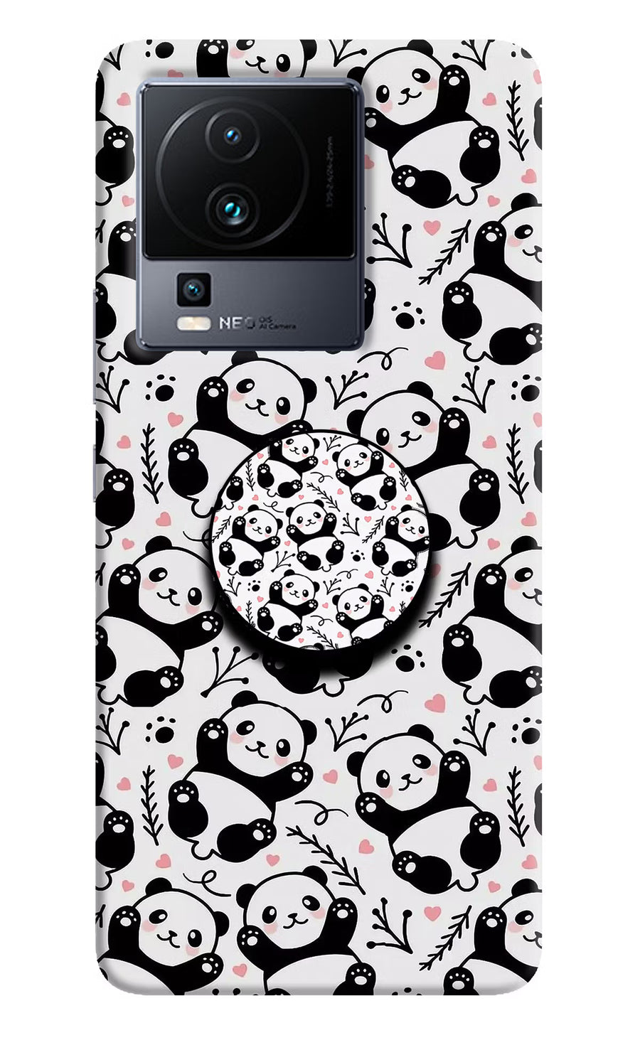 Cute Panda iQOO Neo 7 Pop Case, Hard case