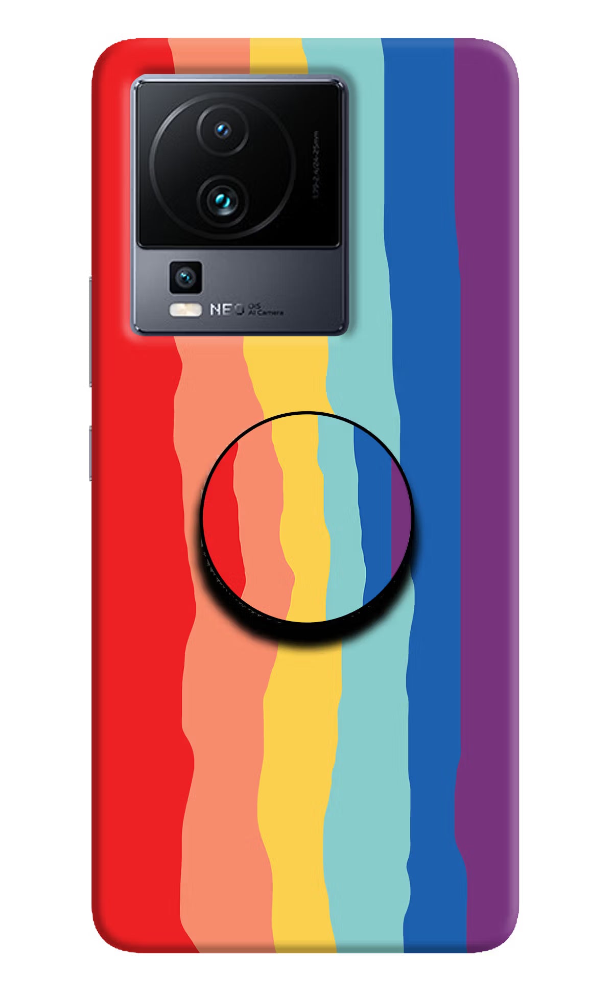 Rainbow iQOO Neo 7 Pop Case by Casekaro