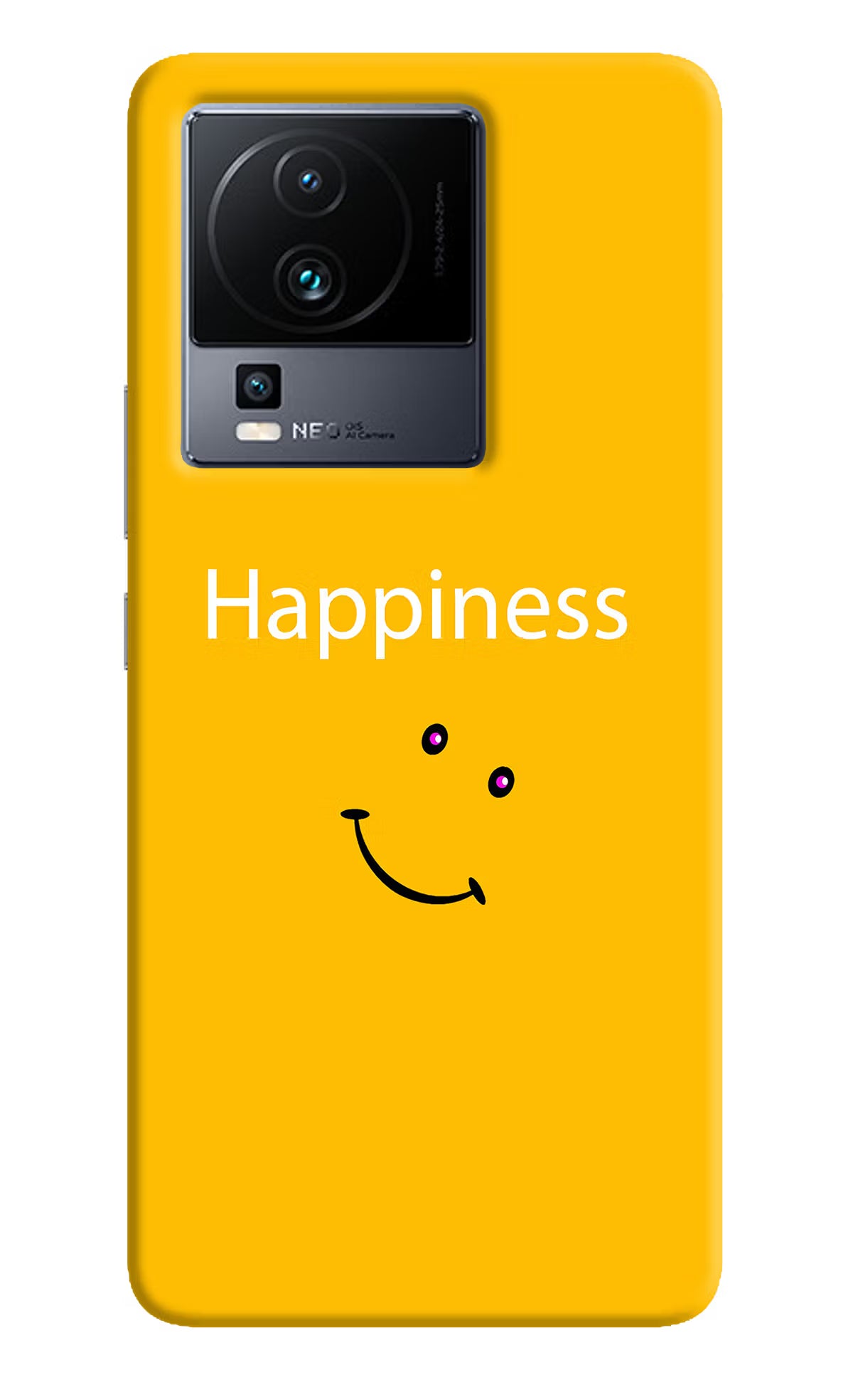 Happiness With Smiley iQOO Neo 7 Pro Hard Case Back Cover by Casekaro