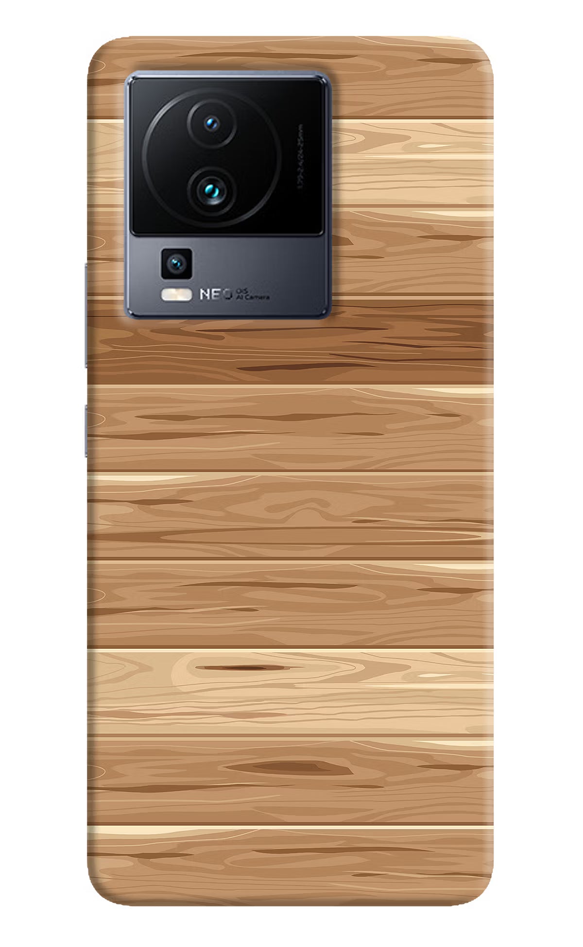Wooden Vector iQOO Neo 7 Pro Hard Case Back Cover by Casekaro