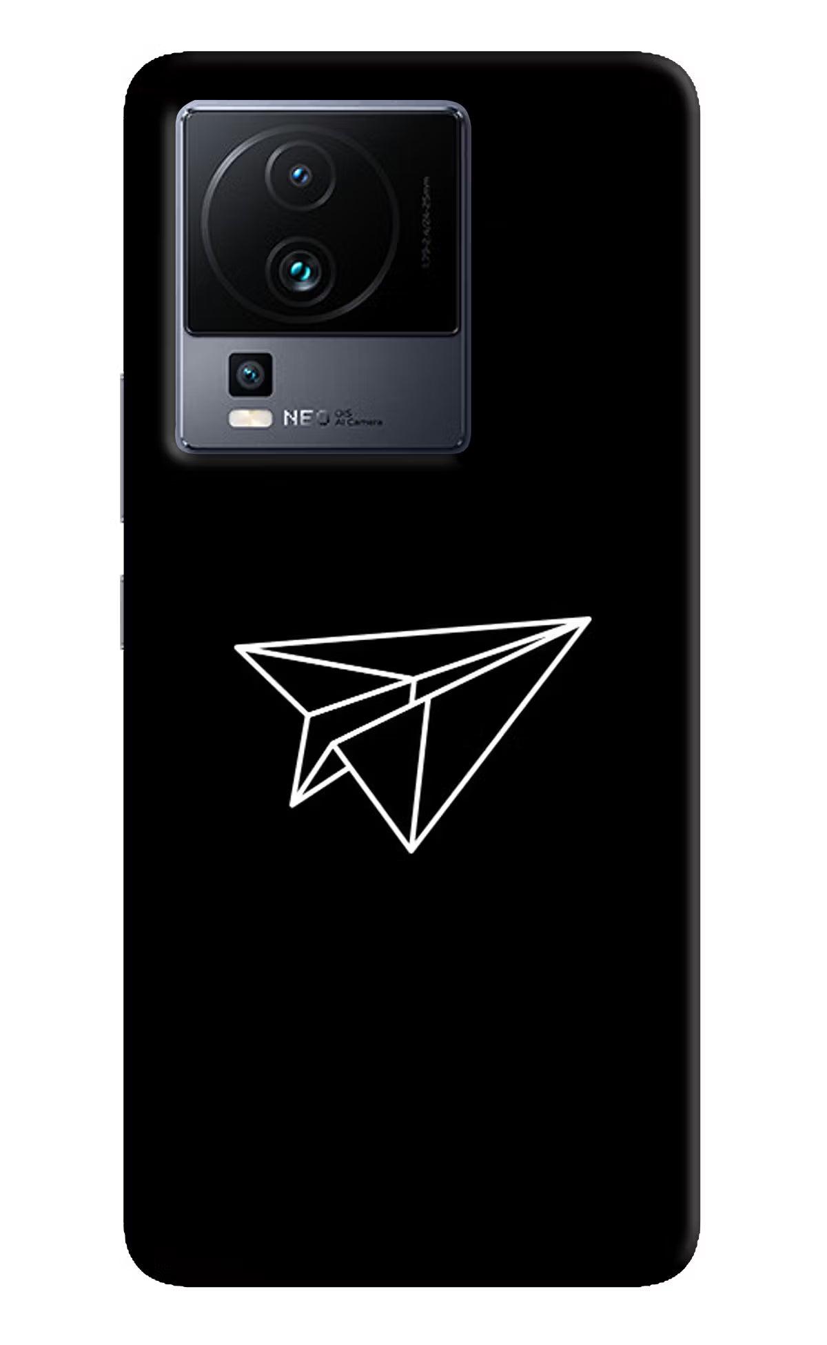 Paper Plane White iQOO Neo 7 Pro Hard Case Back Cover by Casekaro