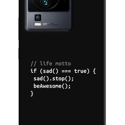 Life Motto Code iQOO Neo 7 Pro Hard Case Back Cover by Casekaro
