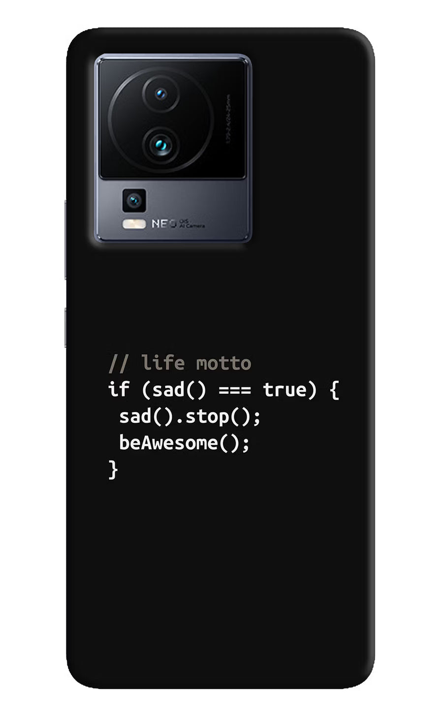 Life Motto Code iQOO Neo 7 Pro Back Cover, Hard case