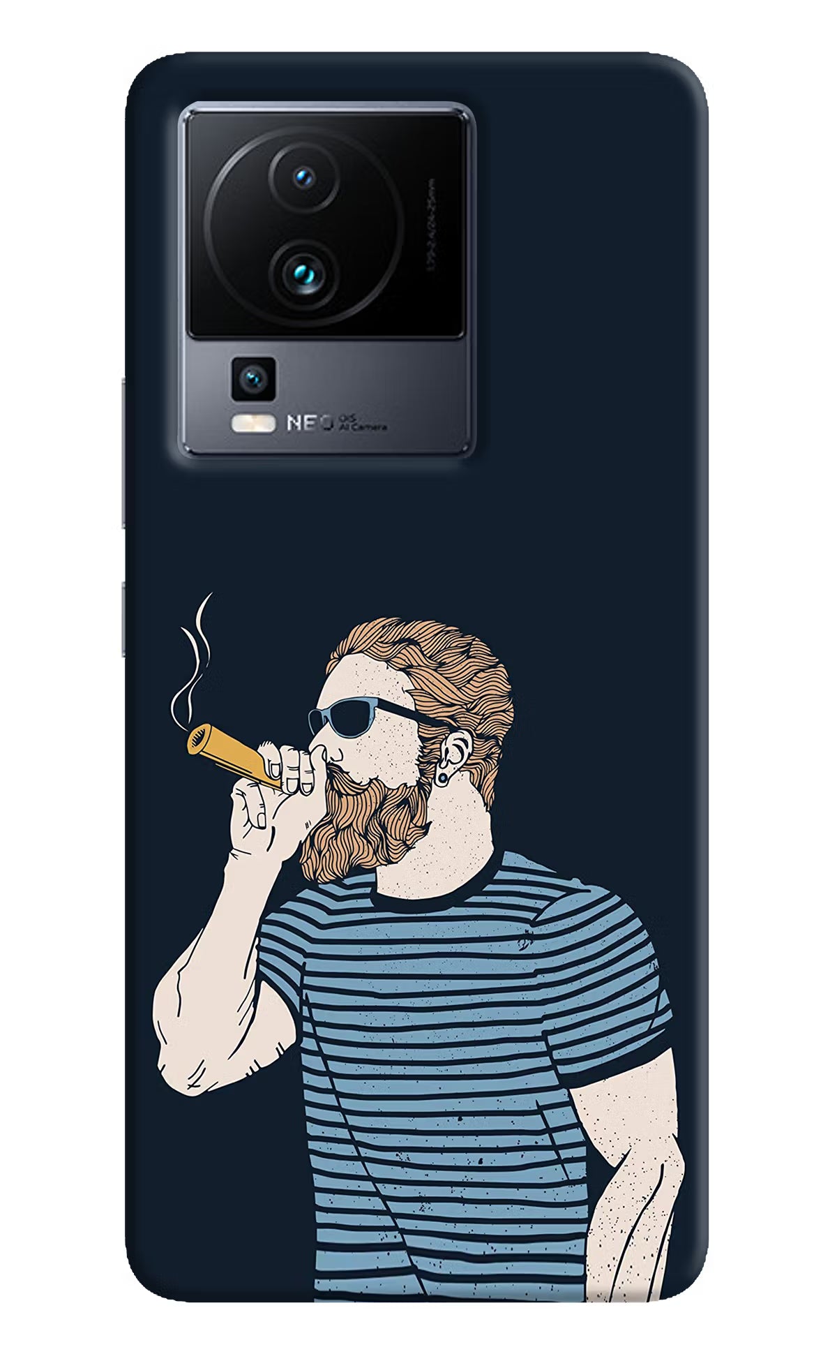 Smoking iQOO Neo 7 Pro Hard Case Back Cover by Casekaro
