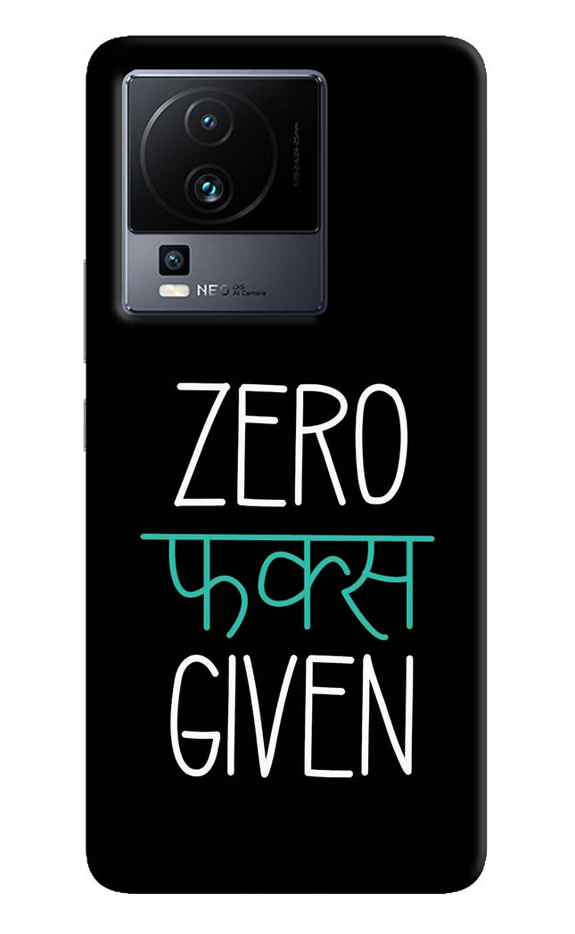 Zero Fucks Given iQOO Neo 7 Pro Hard Case Back Cover by Casekaro