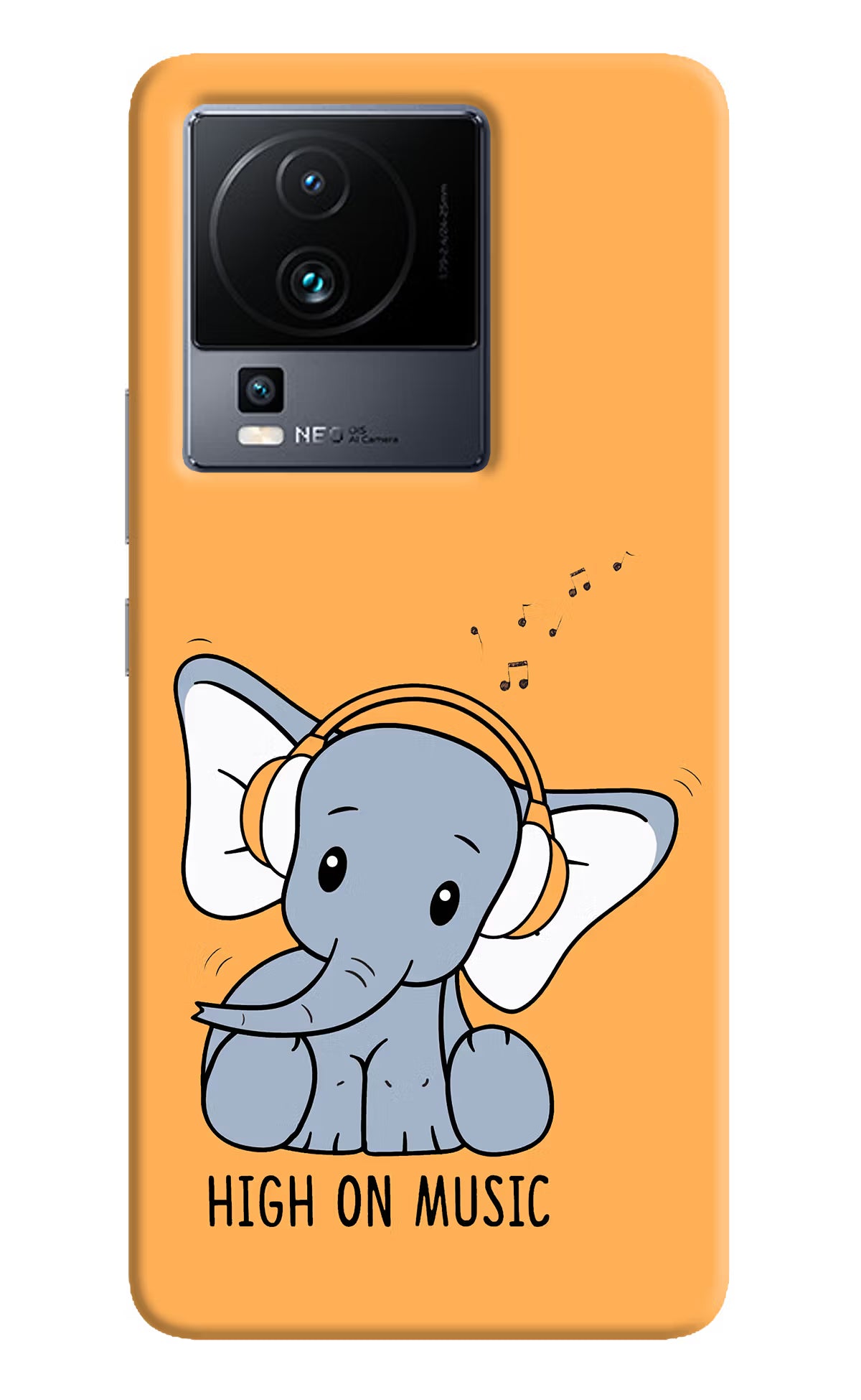 High On Music iQOO Neo 7 Pro Hard Case Back Cover by Casekaro