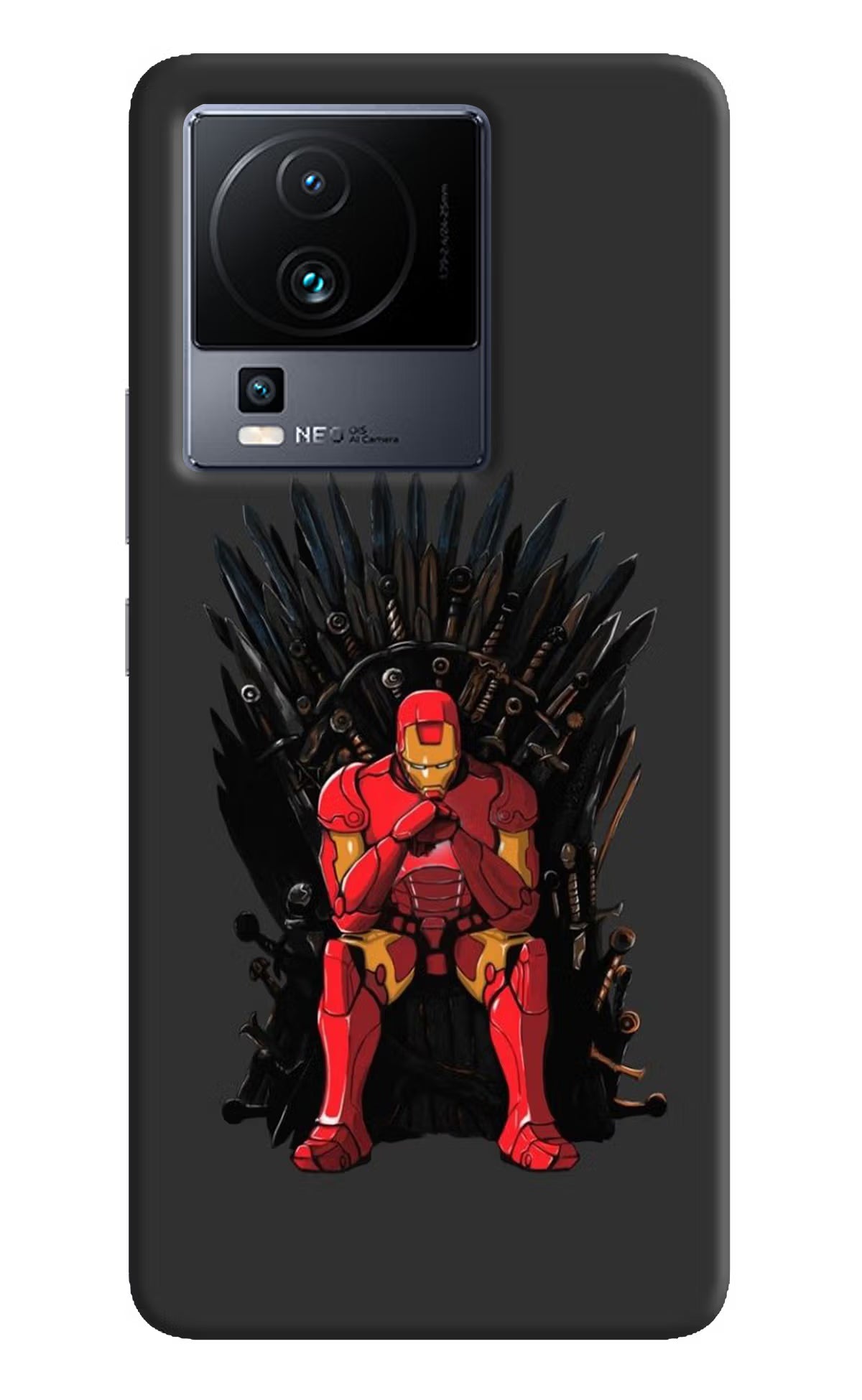 Ironman Throne iQOO Neo 7 Pro Hard Case Back Cover by Casekaro