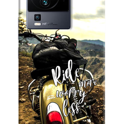 Ride More Worry Less iQOO Neo 7 Pro Hard Case Back Cover by Casekaro