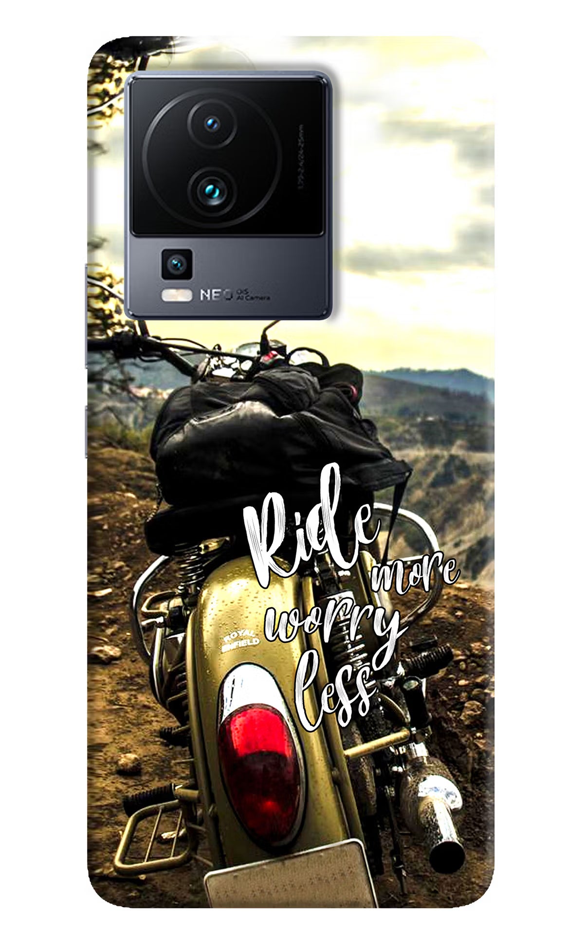 Ride More Worry Less iQOO Neo 7 Pro Hard Case Back Cover by Casekaro